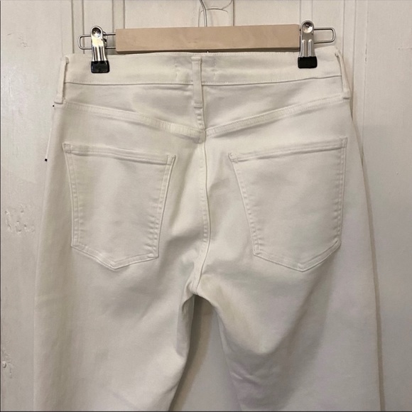 NWOT Agolde Sophie Mid Rise Skinny Jeans White 28 - Picture 4 of 9